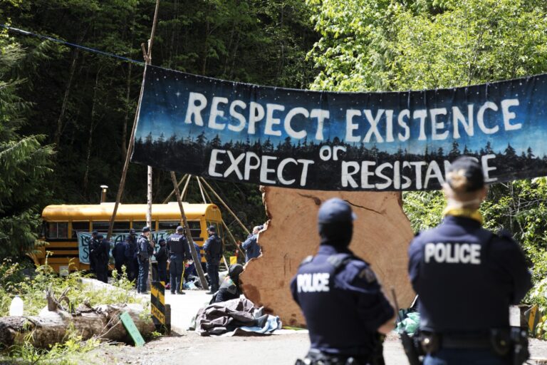 Old Growth Protest Police